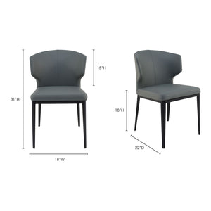   Modern European furniture - Vegan Leather Dining Chair Set (2) - www.oroa.com | Oroa.com