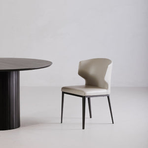   Modern European furniture - Vegan Leather Dining Chair Set (2) - www.oroa.com | Oroa.com