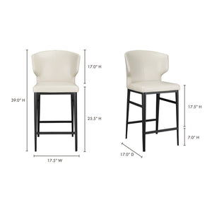   Modern European furniture - Vegan Leather Counter Stool - www.oroa.com | Oroa.com
