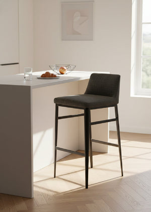   Modern European furniture - Low‑Back Fabric Bar Stool - www.oroa.com | Oroa.com