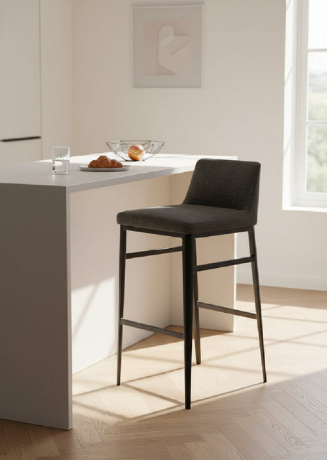   Modern European furniture - Low‑Back Fabric Bar Stool - www.oroa.com | Oroa.com