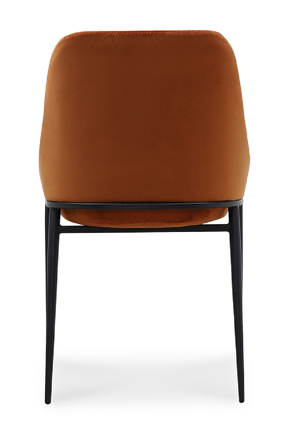   Modern European furniture - Orange Velvet Dining Chairs (2) - www.oroa.com | Oroa.com