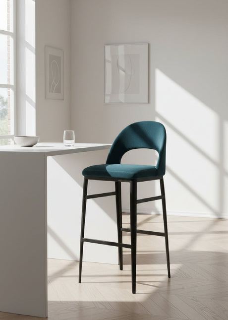   Modern European furniture - Open Back Fabric Bar Stool - www.oroa.com | Oroa.com