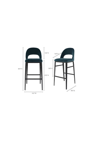   Modern European furniture - Open Back Fabric Bar Stool - www.oroa.com | Oroa.com
