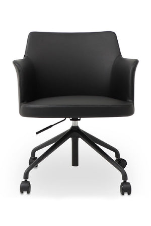   Modern European furniture - Black Swivel Office Chair - www.oroa.com | Oroa.com