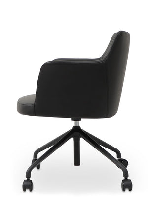   Modern European furniture - Black Swivel Office Chair - www.oroa.com | Oroa.com