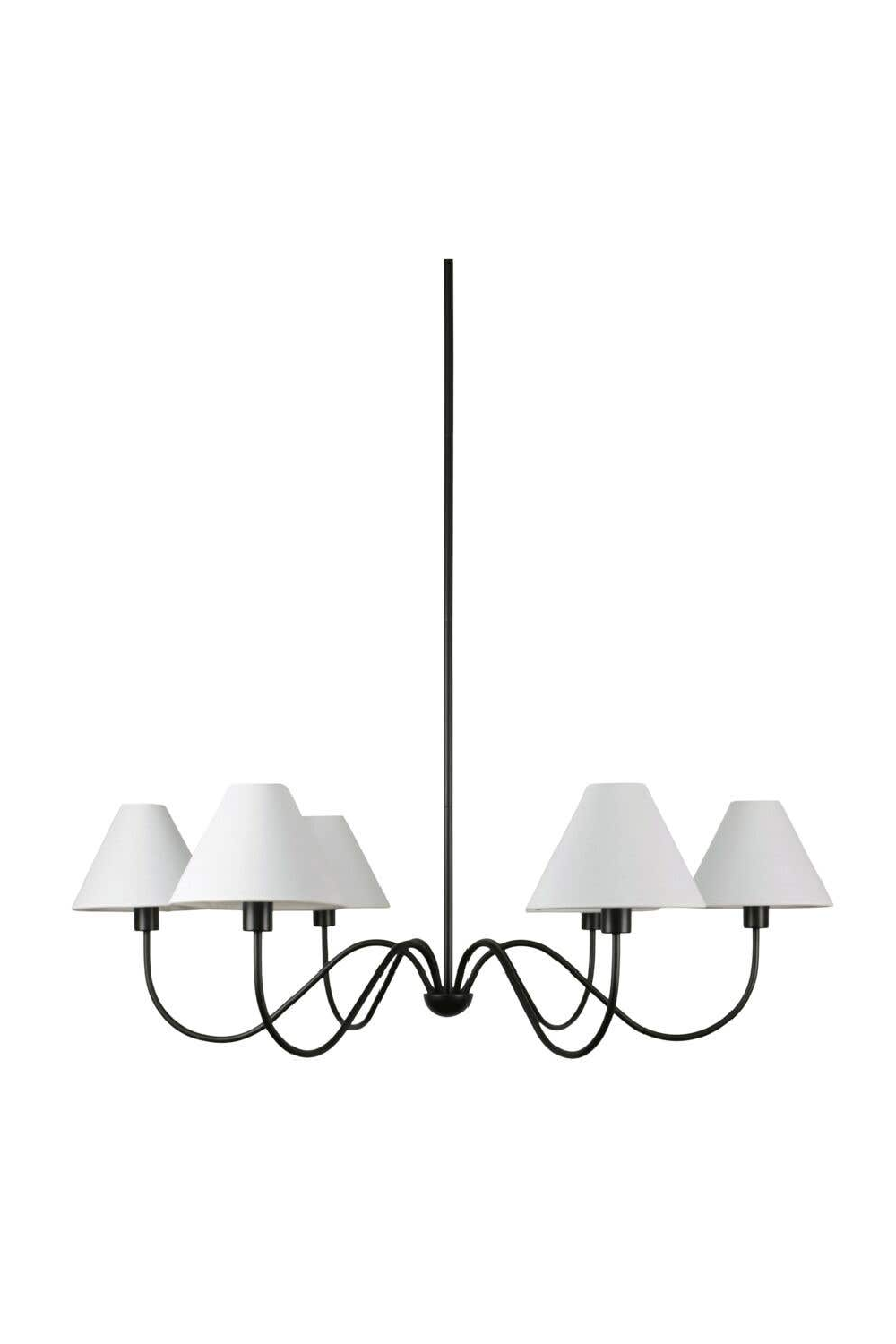   Modern European furniture - Blackened Bronze 6-Light Chandelier - www.oroa.com | Oroa.com