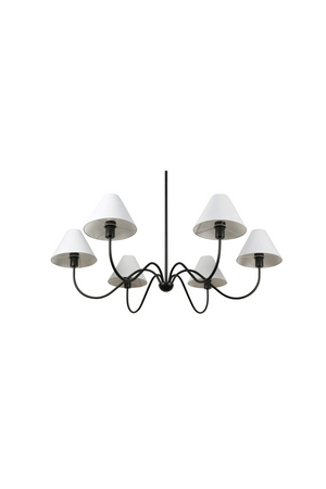   Modern European furniture - Blackened Bronze 6-Light Chandelier - www.oroa.com | Oroa.com
