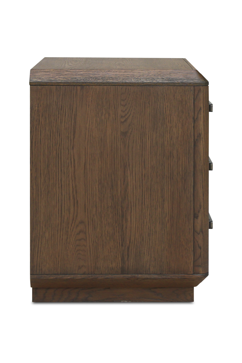   Modern European furniture - Brown Oak 3-Drawer Nightstand - www.oroa.com | Oroa.com
