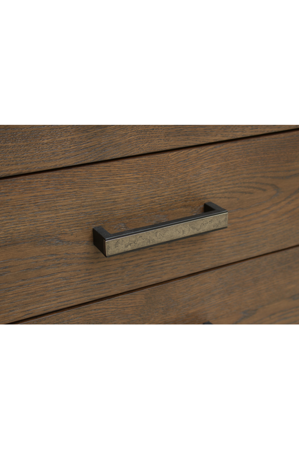   Modern European furniture - Brown Oak 3-Drawer Nightstand - www.oroa.com | Oroa.com