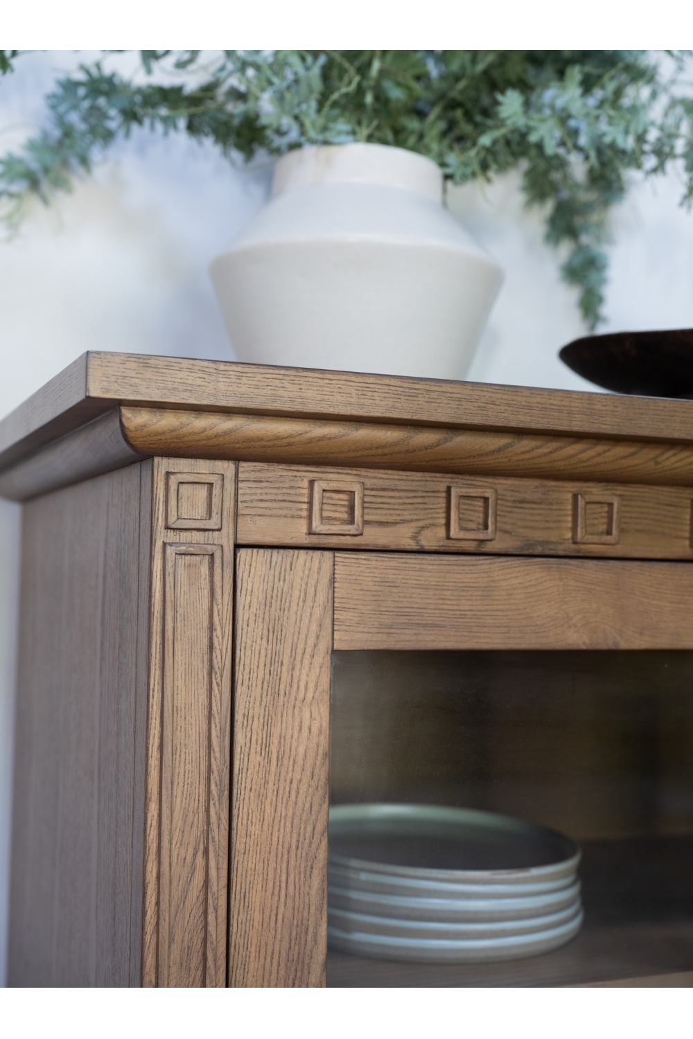   Modern European furniture - Brown Ash 4-Door Sideboard - www.oroa.com | Oroa.com