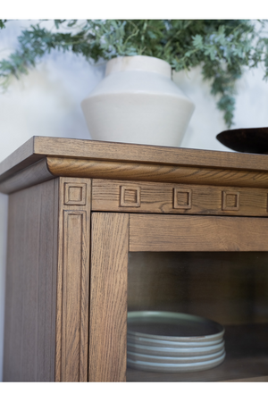   Modern European furniture - Brown Ash 4-Door Sideboard - www.oroa.com | Oroa.com