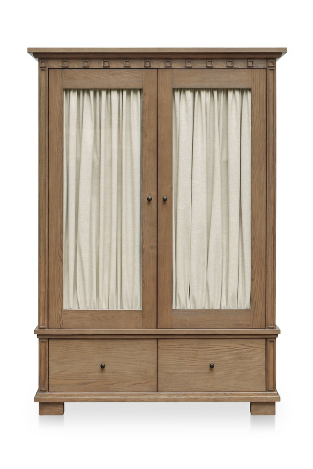Modern European furniture - Brown Ash 2-Door Tall Cabinet - www.oroa.com