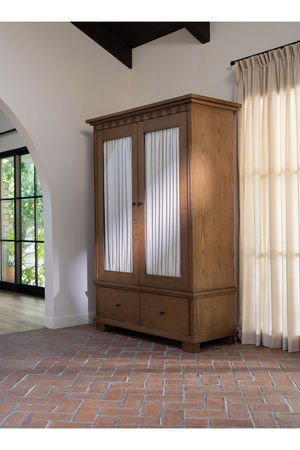   Modern European furniture - Brown Ash 2-Door Tall Cabinet - www.oroa.com | Oroa.com