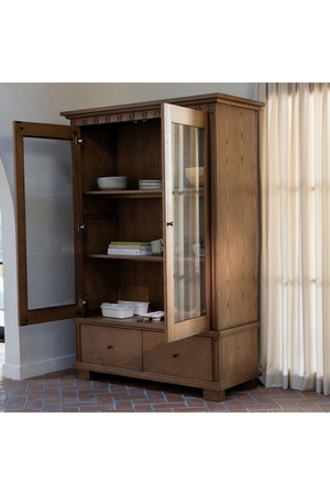   Modern European furniture - Brown Ash 2-Door Tall Cabinet - www.oroa.com | Oroa.com