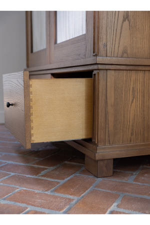   Modern European furniture - Brown Ash 2-Door Tall Cabinet - www.oroa.com | Oroa.com