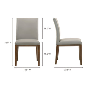   Modern European furniture - Top Grain Leather Dining Chairs (2) - www.oroa.com | Oroa.com