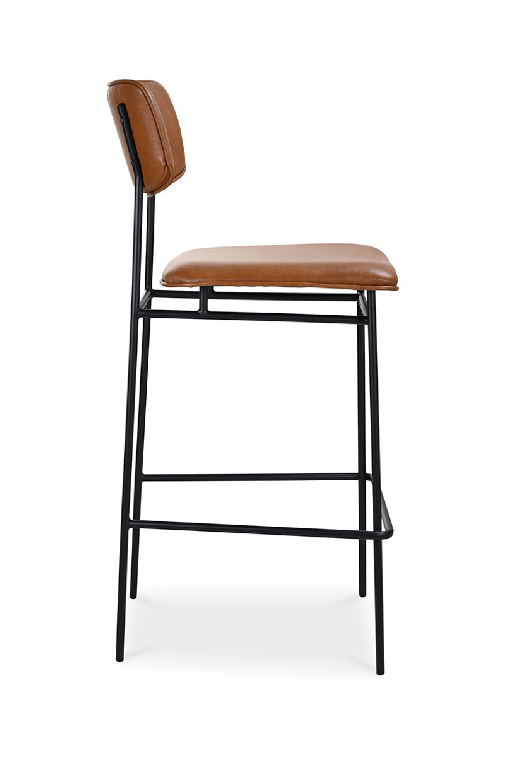   Modern European furniture - Brown Leather Bar Stool - www.oroa.com | Oroa.com