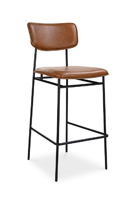   Modern European furniture - Brown Leather Bar Stool - www.oroa.com | Oroa.com