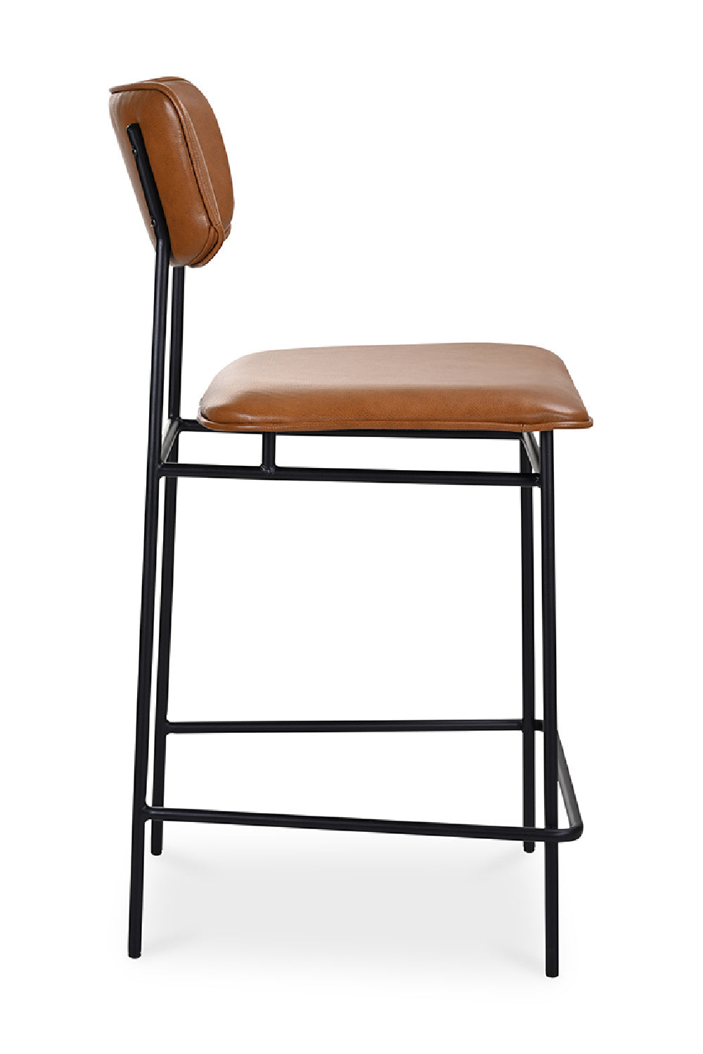   Modern European furniture - Brown Leather Counter Stool - www.oroa.com | Oroa.com