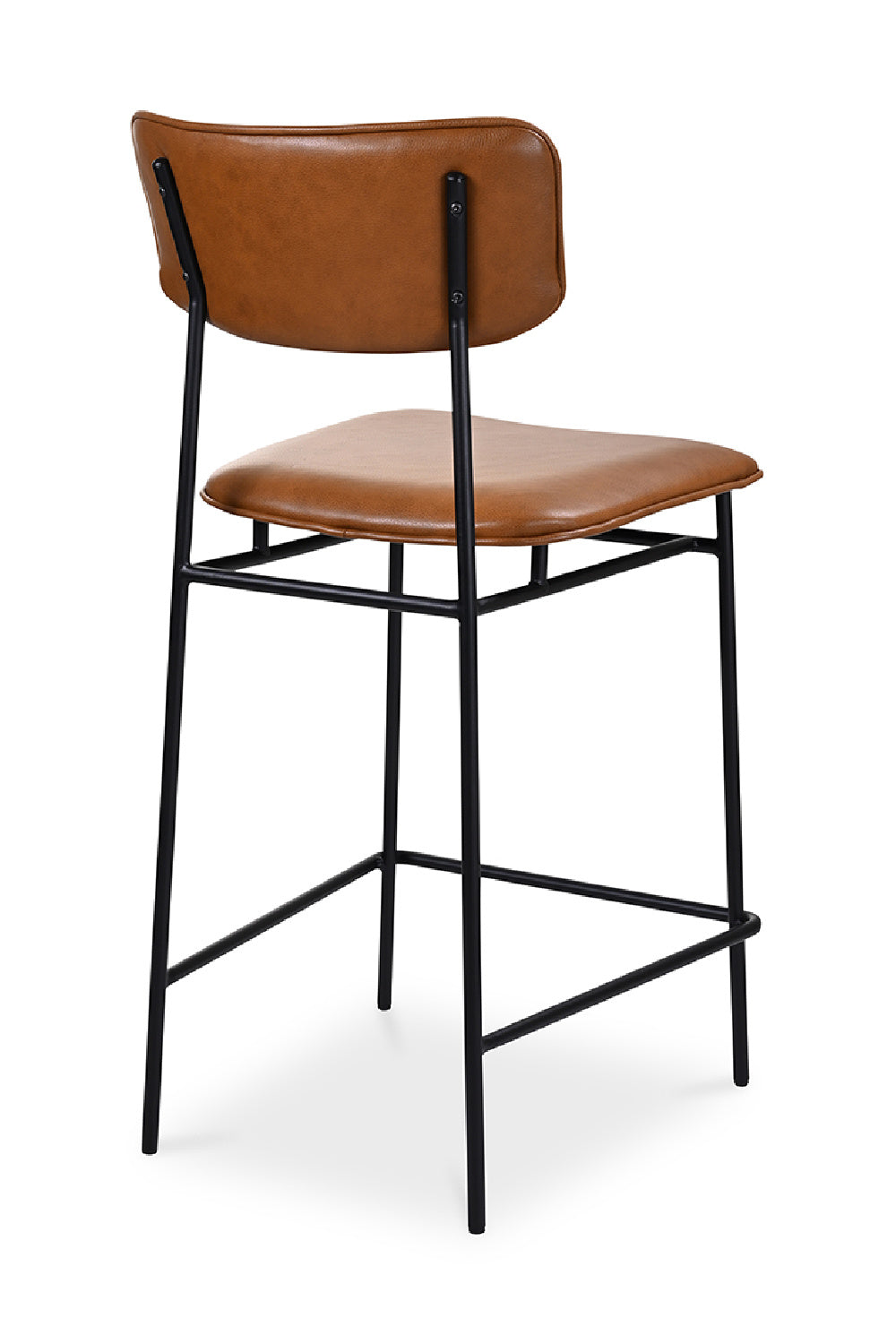   Modern European furniture - Brown Leather Counter Stool - www.oroa.com | Oroa.com