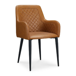   Modern European furniture - Tufted Vegan Leather Dining Chairs (2) - www.oroa.com | Oroa.com