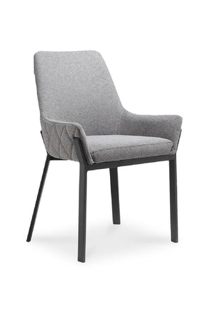   Modern European furniture - Quilted Upholstered Dining Chairs (2) - www.oroa.com | Oroa.com