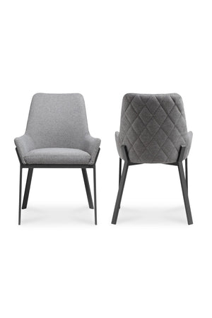   Modern European furniture - Quilted Upholstered Dining Chairs (2) - www.oroa.com | Oroa.com