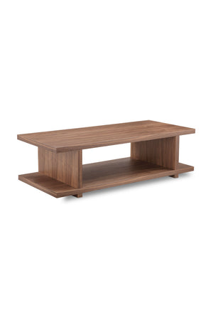   Modern European furniture - Walnut Open-Shelf Coffee Table - www.oroa.com | Oroa.com
