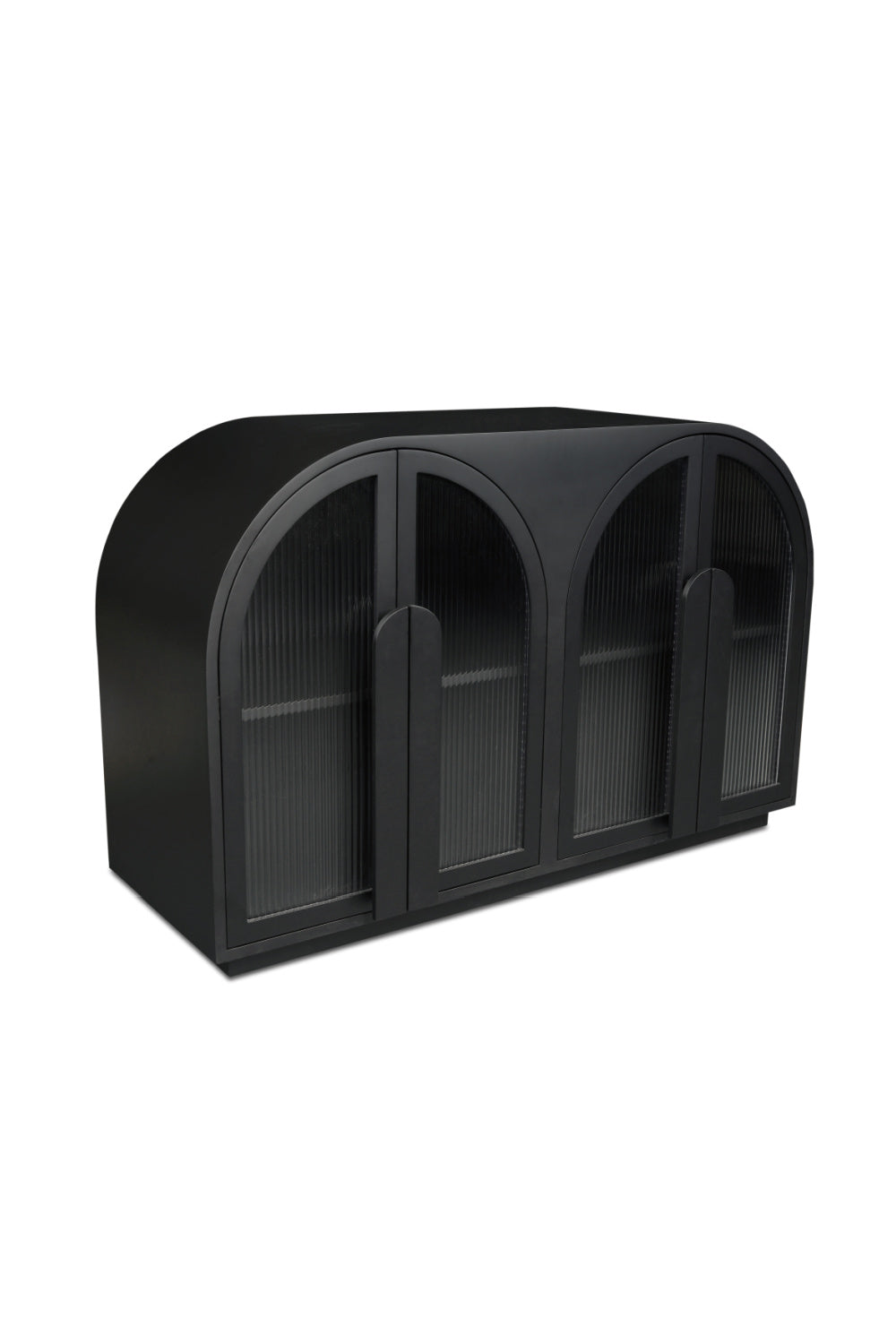   Modern European furniture - Black Arched 4-Door Cabinet - www.oroa.com | Oroa.com