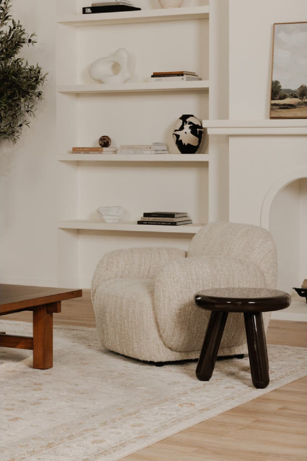   Modern European furniture - Lacquered Tripod Accent Table - www.oroa.com | Oroa.com