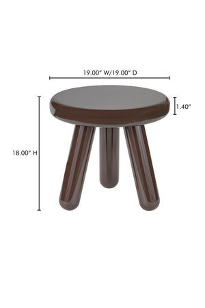   Modern European furniture - Lacquered Tripod Accent Table - www.oroa.com | Oroa.com
