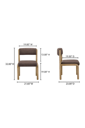   Modern European furniture - Solid Ash Framed Dining Chairs (2) - www.oroa.com | Oroa.com