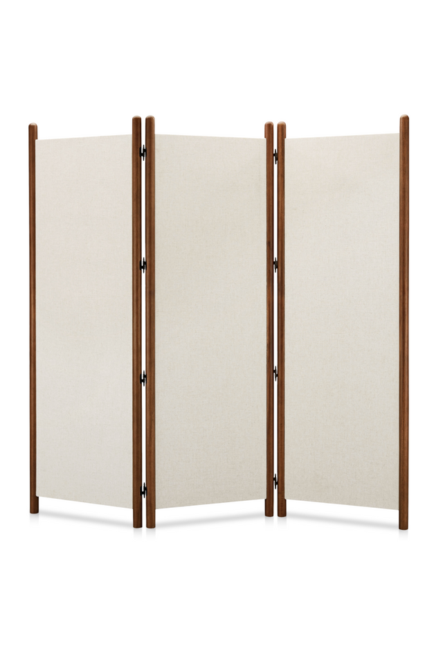 Modern European furniture - White Linen Blend Screen - www.oroa.com