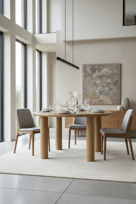   Modern European furniture - Solid Oak Round Dining Table - www.oroa.com | Oroa.com