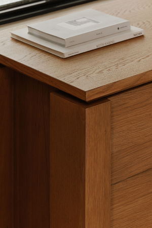   Modern European furniture - Oak Rustic 2-Drawer Nightstand - www.oroa.com | Oroa.com