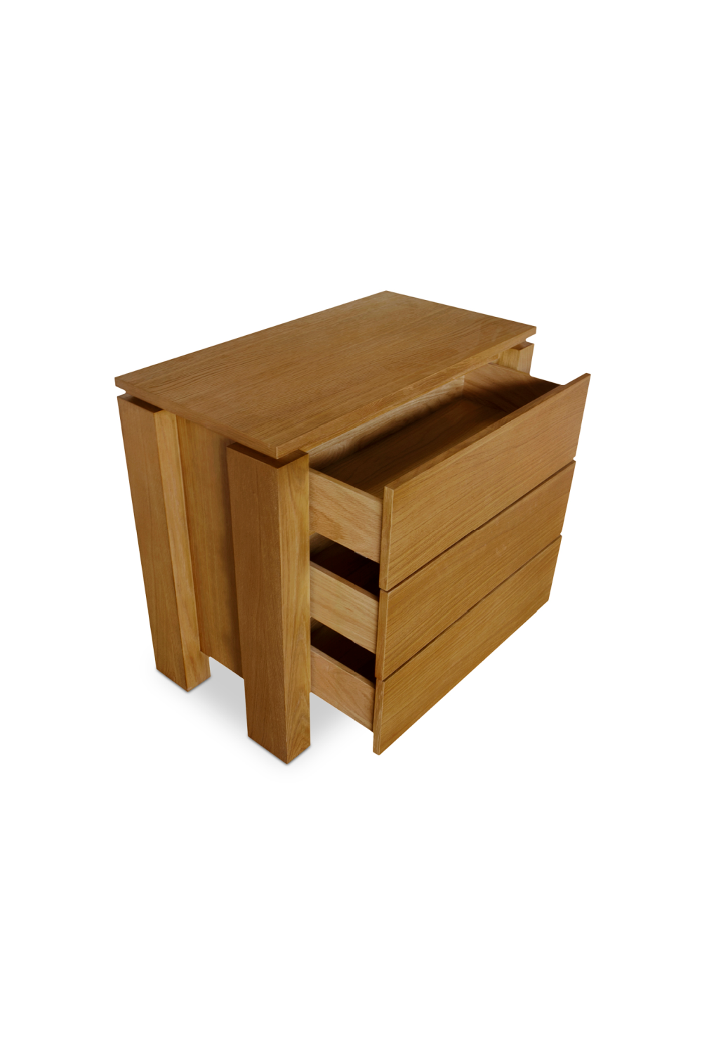   Modern European furniture - Oak Rustic 2-Drawer Nightstand - www.oroa.com | Oroa.com