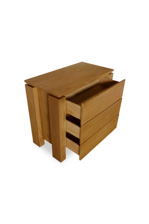   Modern European furniture - Oak Rustic 2-Drawer Nightstand - www.oroa.com | Oroa.com