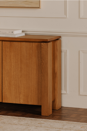   Modern European furniture - Oak Rustic 4-Door Sideboard - www.oroa.com | Oroa.com