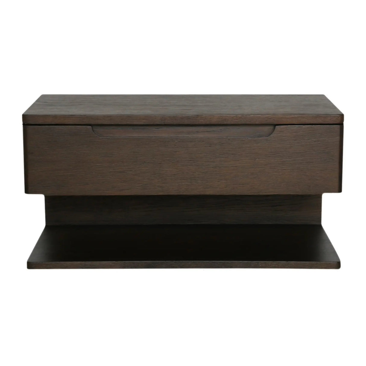   Modern European furniture - Brown 1-Drawer Floating Nightstand - www.oroa.com | Oroa.com