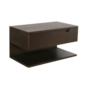   Modern European furniture - Brown 1-Drawer Floating Nightstand - www.oroa.com | Oroa.com
