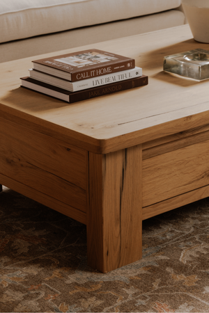   Modern European furniture - Rustic Oak Storage Coffee Table - www.oroa.com | Oroa.com