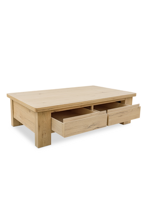   Modern European furniture - Rustic Oak Storage Coffee Table - www.oroa.com | Oroa.com