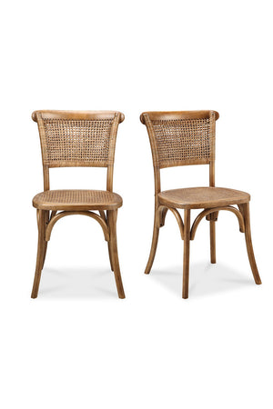   Modern European furniture - Woven Rattan Dining Chairs (2) - www.oroa.com | Oroa.com