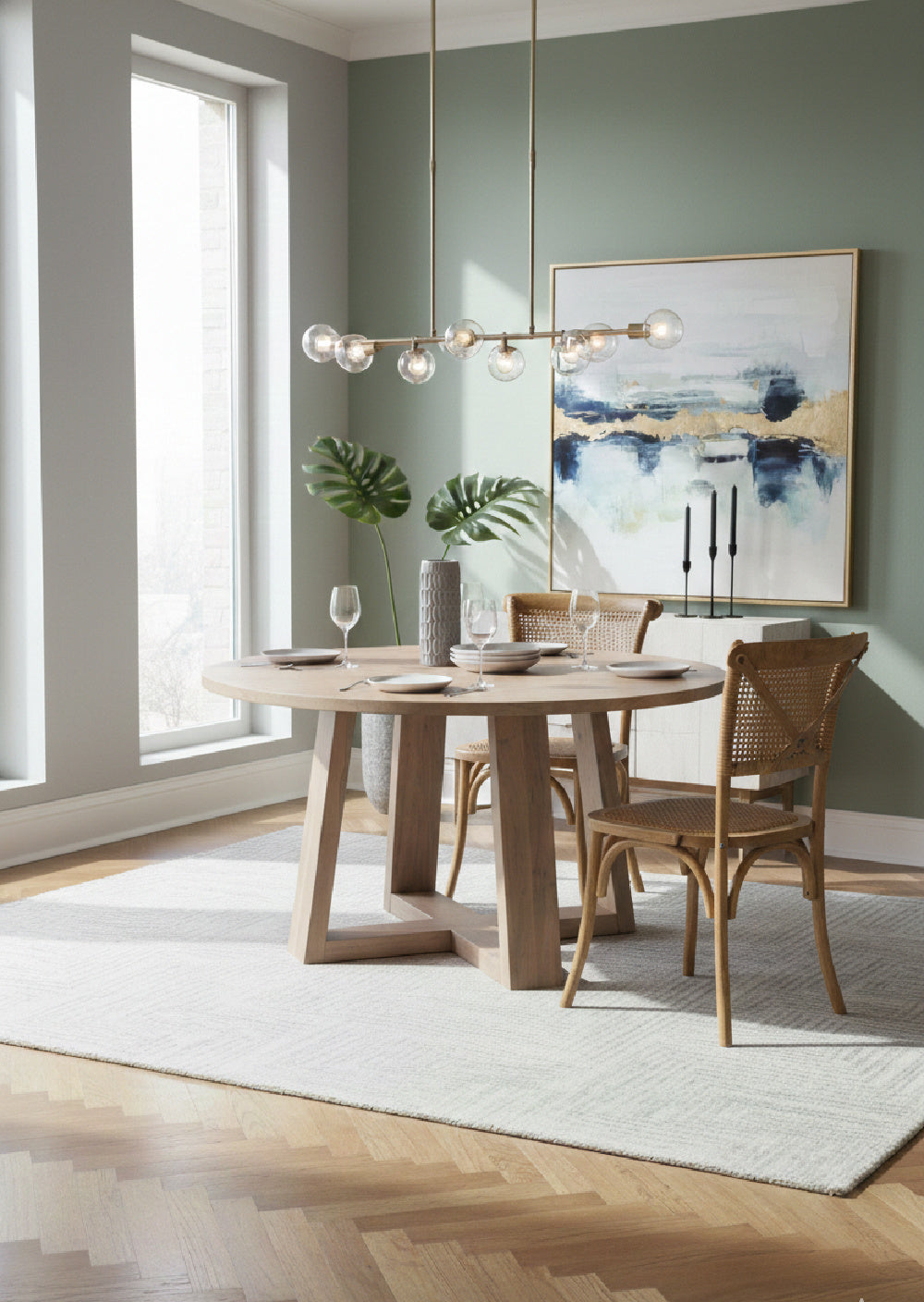   Modern European furniture - Woven Rattan Dining Chairs (2) - www.oroa.com | Oroa.com