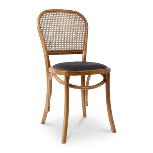   Modern European furniture - Elm-Framed Rattan Dining Chairs (2) - www.oroa.com | Oroa.com