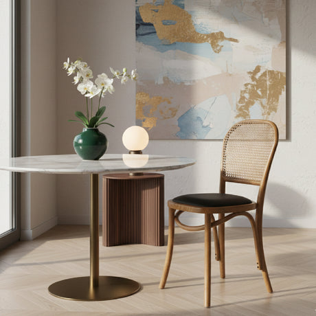   Modern European furniture - Elm-Framed Rattan Dining Chairs (2) - www.oroa.com | Oroa.com