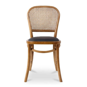   Modern European furniture - Elm-Framed Rattan Dining Chairs (2) - www.oroa.com | Oroa.com
