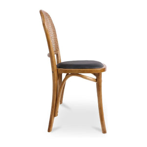   Modern European furniture - Elm-Framed Rattan Dining Chairs (2) - www.oroa.com | Oroa.com