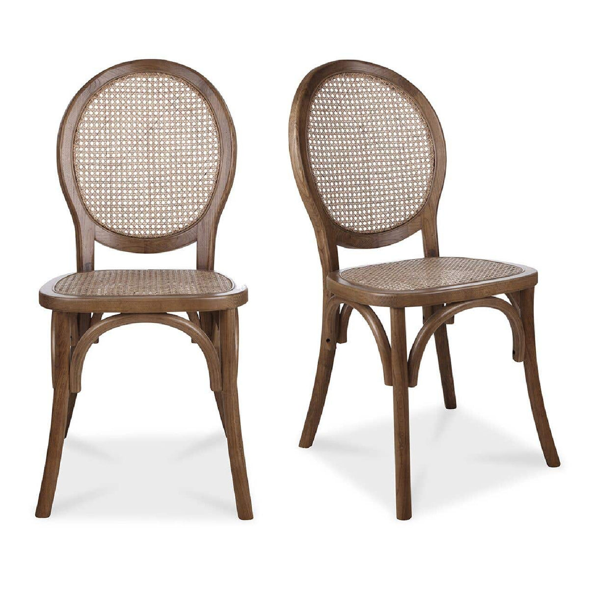   Modern European furniture - Round-Back Rattan Dining Chairs (2) - www.oroa.com | Oroa.com